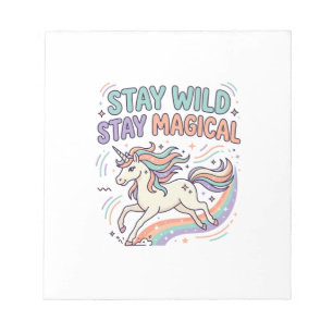 Eenhoorn Blijf Wild Blijf Magisch Trendy Product G Notitieblok