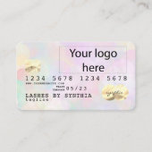 Eenhoorn bokeh licht Credit Kaart voeg uw logo Visitekaartje (Voorkant)