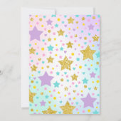 Eenhoorn Bowling Uitnodiging Bowling Verjaardagsfe (Achterkant)