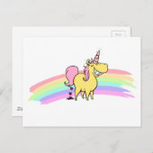 eenhoorn briefkaart (Voorkant / Achterkant)