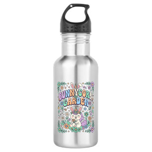 Eenhoorn Bunnycorn Tuin Kawaii Typografie Ontwerp_ Waterfles