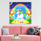  Eenhoorn Canvas Kunst (Insitu (Woonkamer))