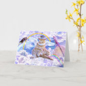 Eenhoorn - Caticorn Kaart (Gele Bloem)