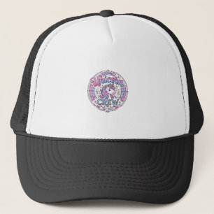 Eenhoorn Crew Speelse Print op Vraag Ontwerp_1 Trucker Pet