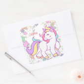 Eenhoorn Custom Vierkante Sticker (Envelop)