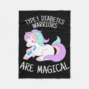 Eenhoorn Diabetes Krijger Cadeau Fleece Deken