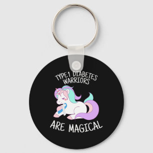 Eenhoorn Diabetes Krijger Cadeau Sleutelhanger