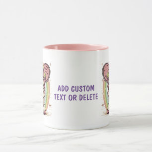 Eenhoorn die Pickleballer Sportliefhebber speelt Mok