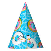 Eenhoorn & Donut Floaties Feesthoedjes (Achterkant)