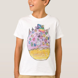 Eenhoorn Donut met Sprinkles Kind Tekening T-shirt