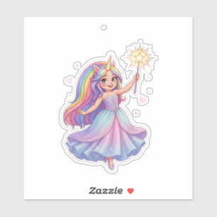 Eenhoorn Dream Princess Sticker