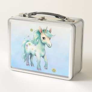 Eenhoorn Dreams: Terug-naar-school metalen lunchbo