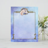 Eenhoorn Dromen Fantasy Letterhead Gepersonaliseerd Briefhoofd (Staand voorkant)