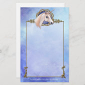 Eenhoorn Dromen Fantasy Stationery Briefpapier (Voorkant / Achterkant)