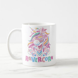 Eenhoorn Electro Clubbing Raver Hardtekk Techno Ra Koffiemok