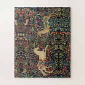 EENHOORN EN HERTEN, BLOEMEN, BOSDIEREN Bloemen Legpuzzel (Verticaal)