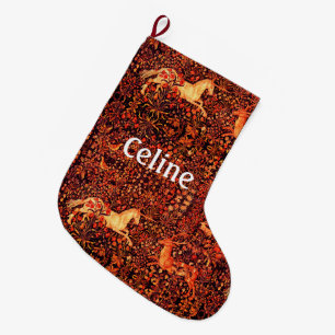 EENHOORN EN HERTEN, BLOEMEN, BOSDIEREN Rode Bloeme Grote Kerstsok