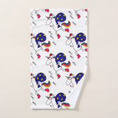 Eenhoorn en Kerstmis. Bad Handdoek (Handdoek)