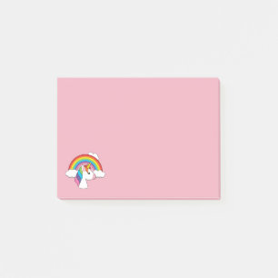 Eenhoorn en Regenboog met Wolken Kawaii Post-it® Notes