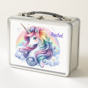 Eenhoorn en regenboog metalen lunchbox