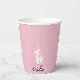 Eenhoorn, Fairy, Magic – Aangepaste naam Papieren Bekers