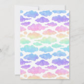 Eenhoorn Feest Uitnodiging (Achterkant)