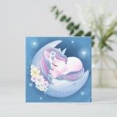 Eenhoorn Feestdagenkaart (Staand voorkant)