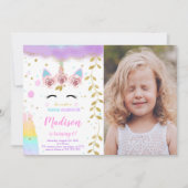 Eenhoorn Foto Kaart (Voorkant)