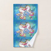  Eenhoorn Galaxy Pastel Star Bad Handdoek (Handdoek)