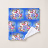  Eenhoorn Galaxy Pastel Star Bad Handdoek (Wasdoekje)