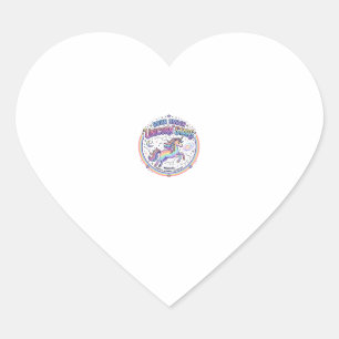 Eenhoorn Geboren Onder Eenhoorn Sterren Grappige P Hart Sticker