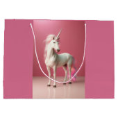 Eenhoorn geschenktas groot cadeauzakje (Achterkant)