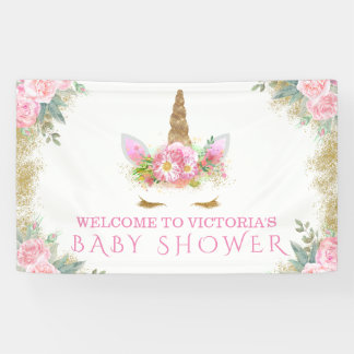 Eenhoorn Gezicht Eenhoorn Baby shower Banner