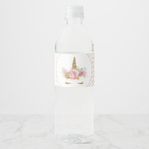 Eenhoorn Gezicht Eenhoorn Waterfles Labels Etiket