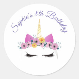 Eenhoorn Gezicht Sticker voor kinderen, 