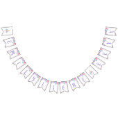 Eenhoorn Gezicht Verjaardagsbanner Gepersonaliseer Vlaggetjes (Alle)