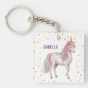 Eenhoorn Glitter Meisjes Sleutelhanger