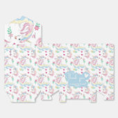 eenhoorn gunstbox bedankdoosjes (Ongevouwen)