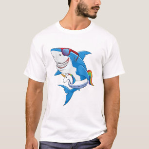 Eenhoorn Haaien Zwembad Feest T-Shirt Kinderen Mei