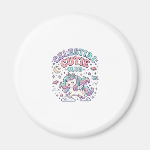 Eenhoorn Hemels Mutsy Club Retro Stijl Product G Magneet