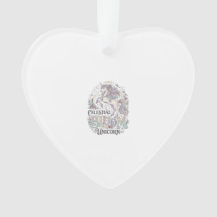 Eenhoorn Hemelse Bloei Eenhoorn Premium Vector Typ Ornament