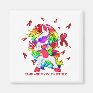 Eenhoorn Hersenaneurysma Bewustzijn Ribbon Gifts Magneet