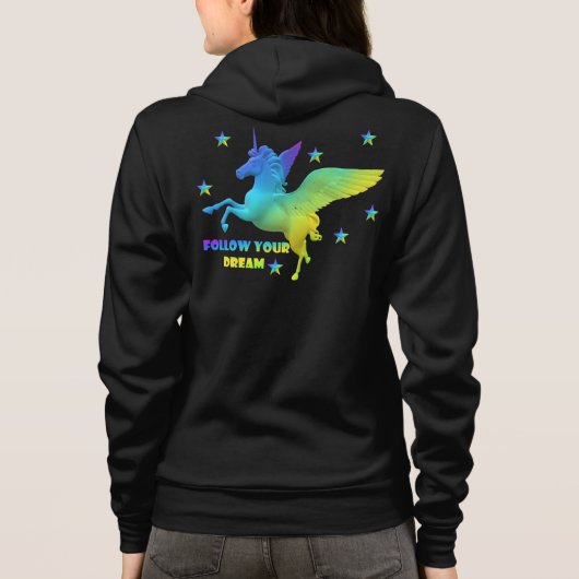 eenhoorn hoodie (Achterkant)