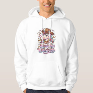 Eenhoorn Howdy Eenhoorn Cadeau Idee Sticker en Shi Hoodie