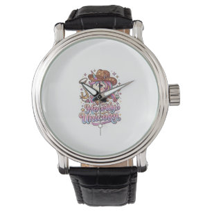 Eenhoorn Howdy Eenhoorn Cadeau Idee Sticker en Shi Horloge