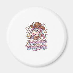 Eenhoorn Howdy Eenhoorn Cadeau Idee Sticker en Shi Magneet