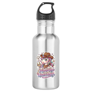 Eenhoorn Howdy Eenhoorn Cadeau Idee Sticker en Shi Waterfles