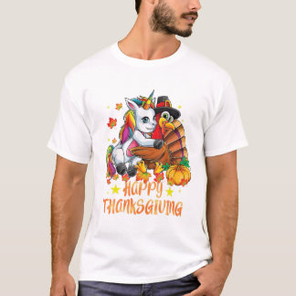 Eenhoorn Hugs Turkije Gelukkig T-shirt
