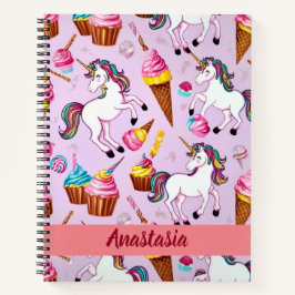 Eenhoorn Ice Cream Cone Pattern Notitieboek