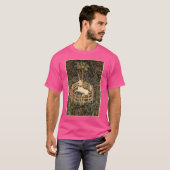  eenhoorn in gevangenschap Middeleeuws wandtapijt T-shirt (Voorkant volledig)